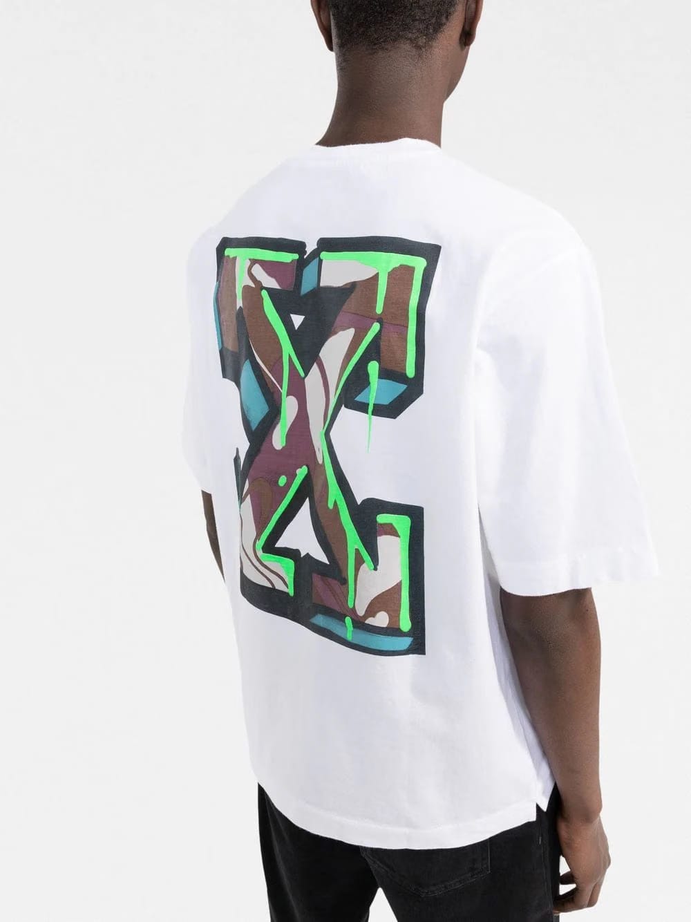 Off-White Neen Arrow Skate S/S T-Shirt White Slim Fit