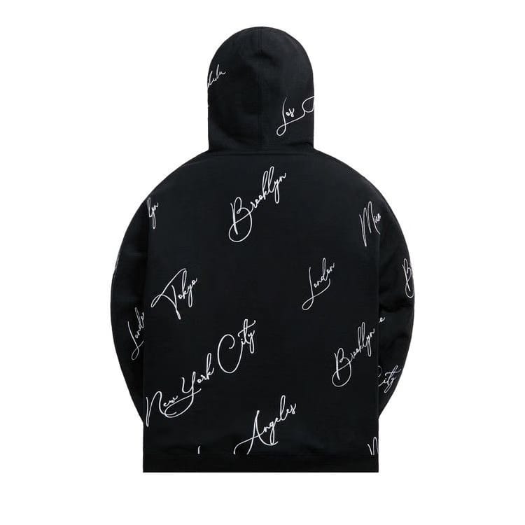 Kith City Script Hoodie Black