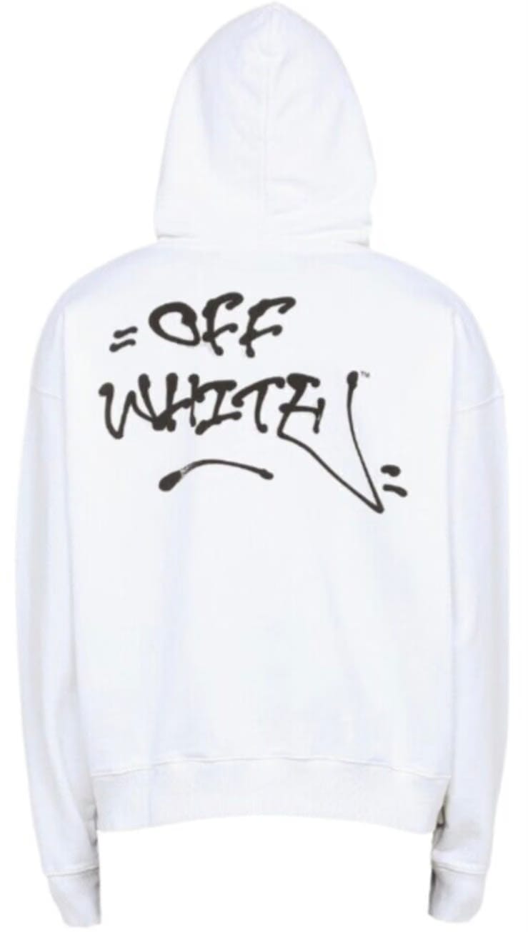 Off-White Logo Print Drawstring Hoodie