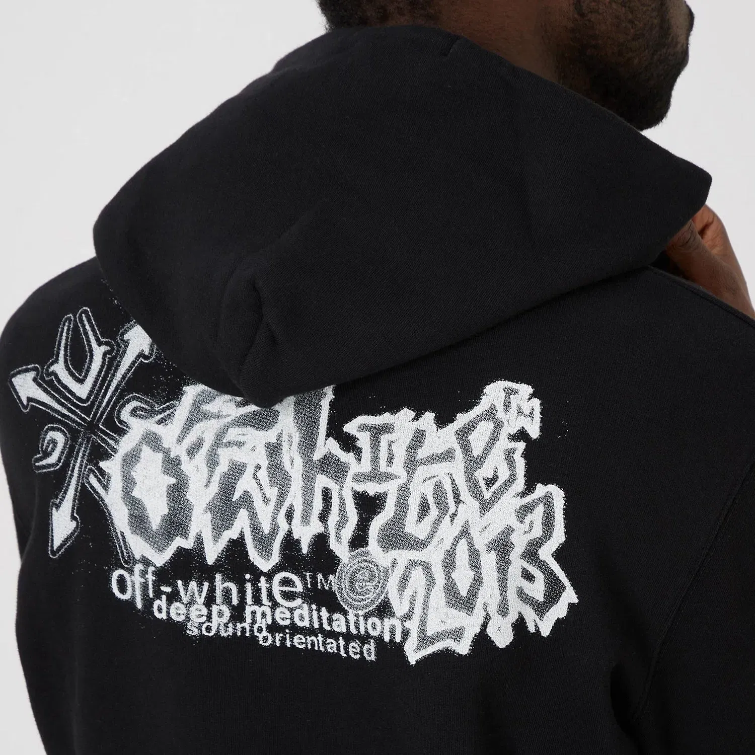 Off-White Arrows Logo-Print Cotton Hoodie