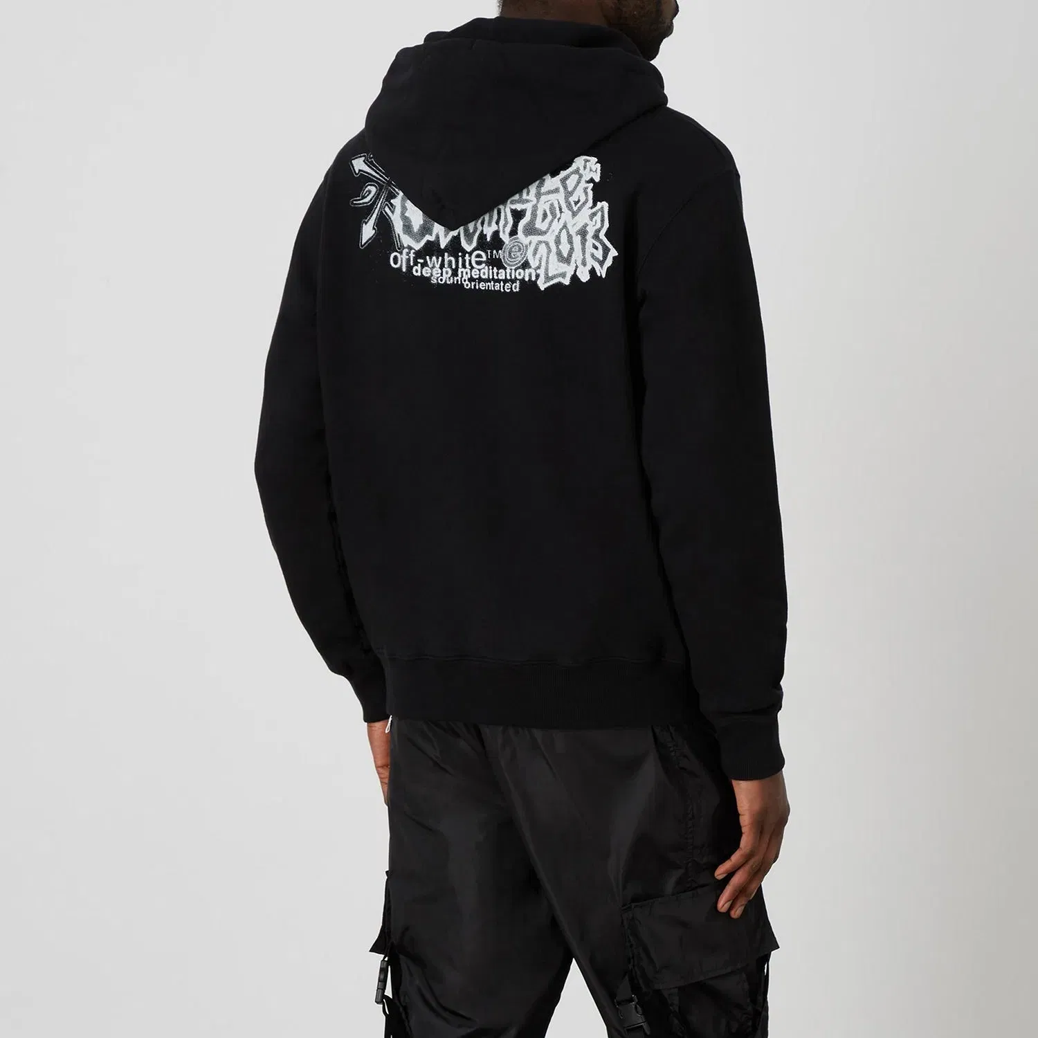Off-White Arrows Logo-Print Cotton Hoodie