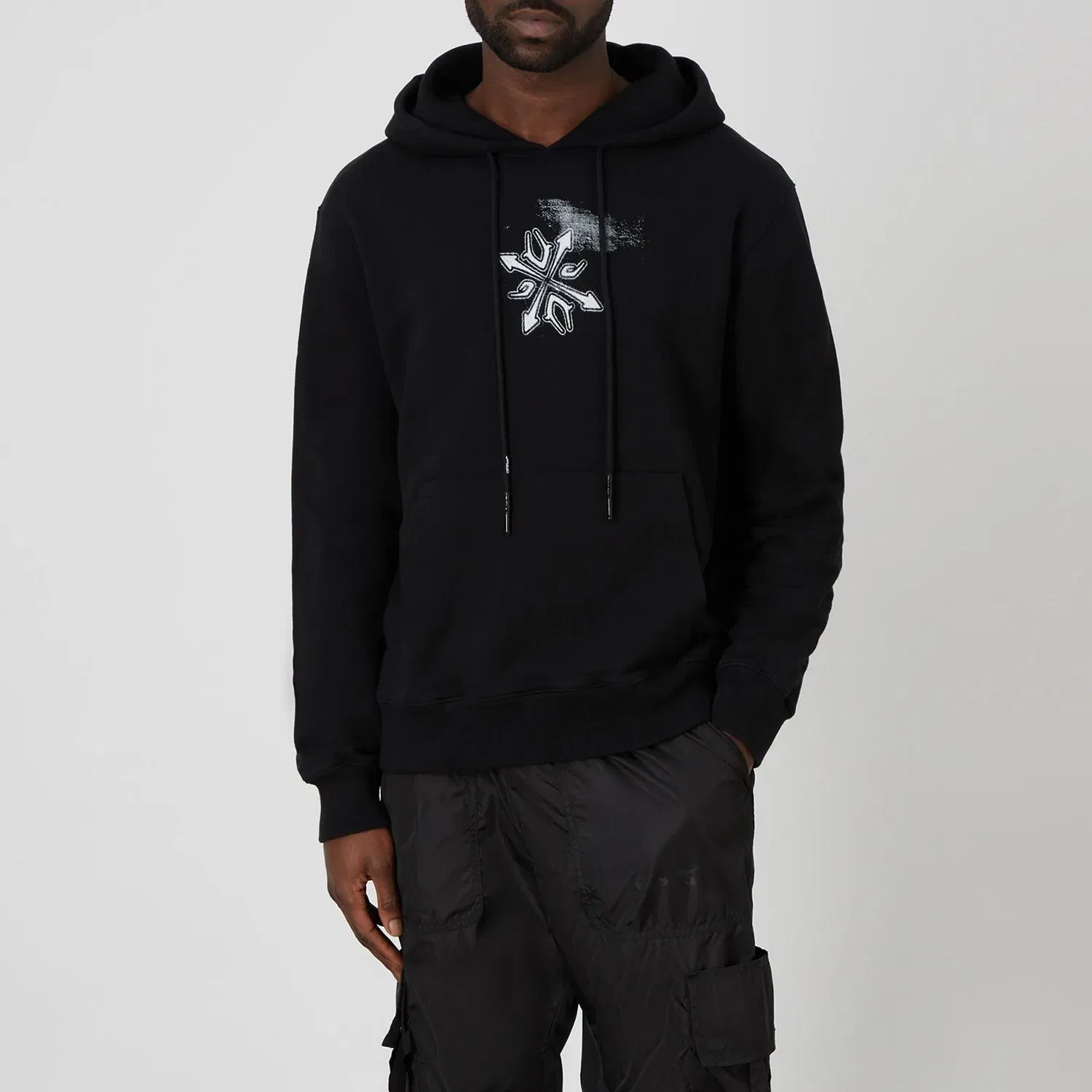 Off-White Arrows Logo-Print Cotton Hoodie
