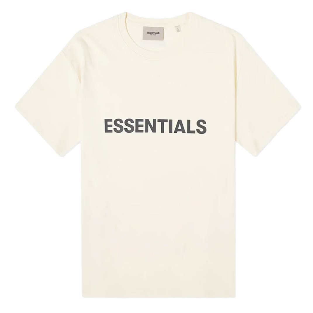 Fear of God Essentials Short-Sleeve Tee 'Cream' Front Logo (SS22)