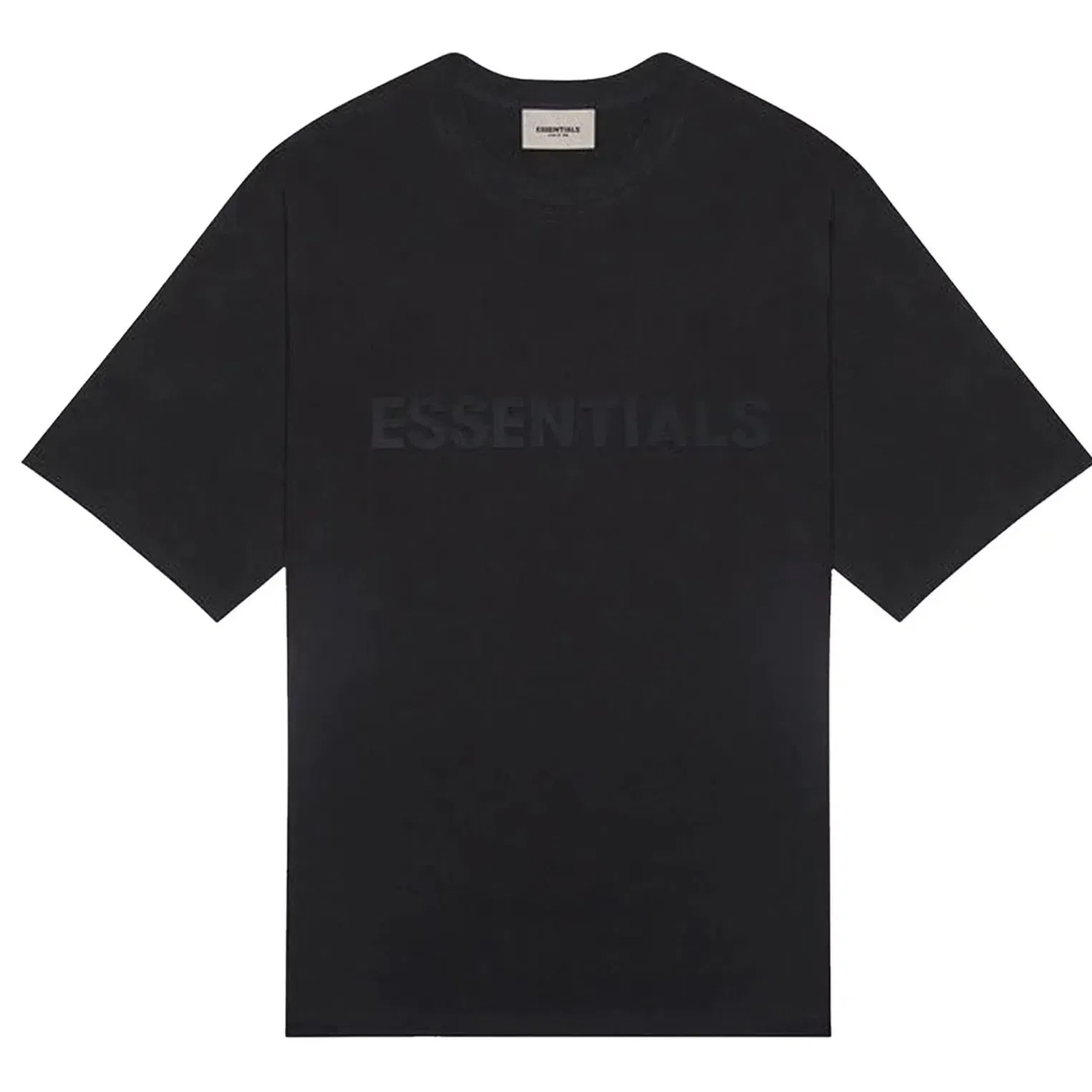 Fear of God Essentials Short-Sleeve Tee 'Black' Front Logo (SS20)
