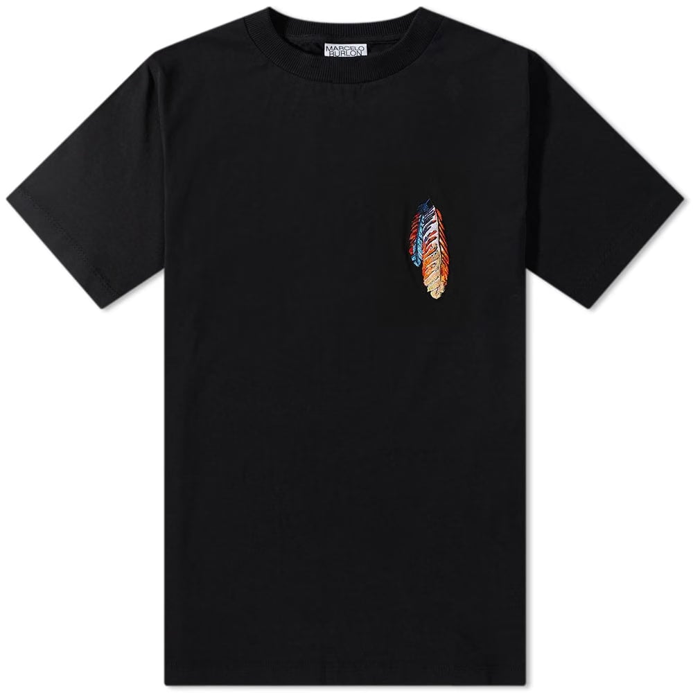 Marcelo Burlon Feathers T-Shirt Black