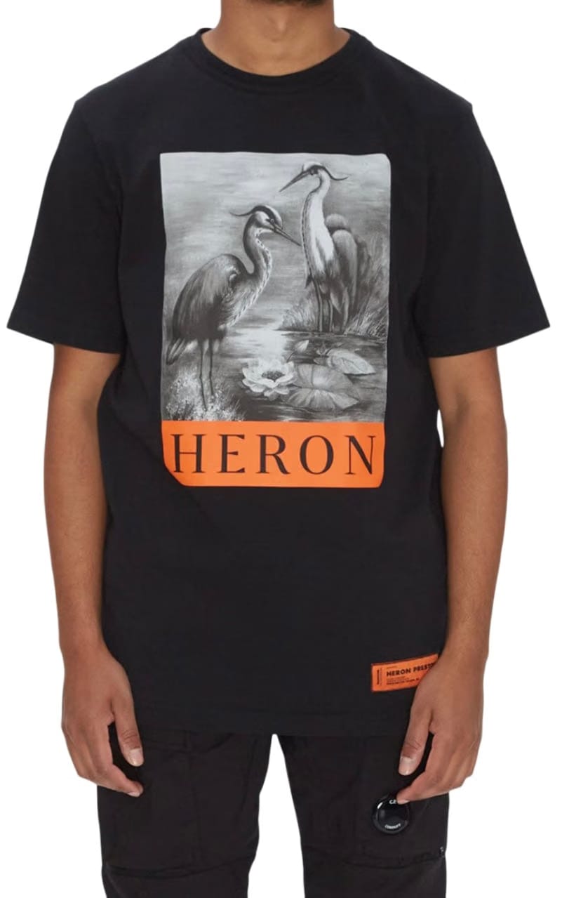 Heron Preston Heron BW Oversized T-Shirt Black White
