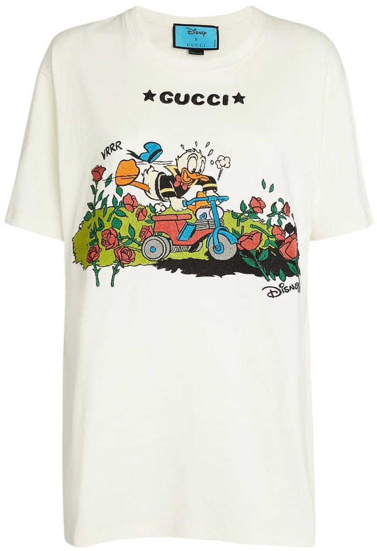 Gucci x Disney Garden Rose Donald Duck T-Shirt