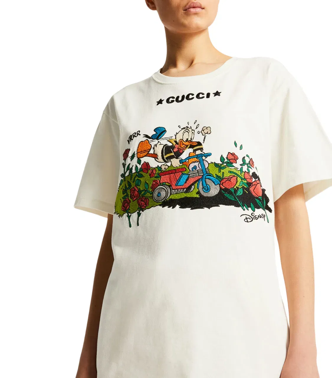 Gucci x Disney Garden Rose Donald Duck T-Shirt