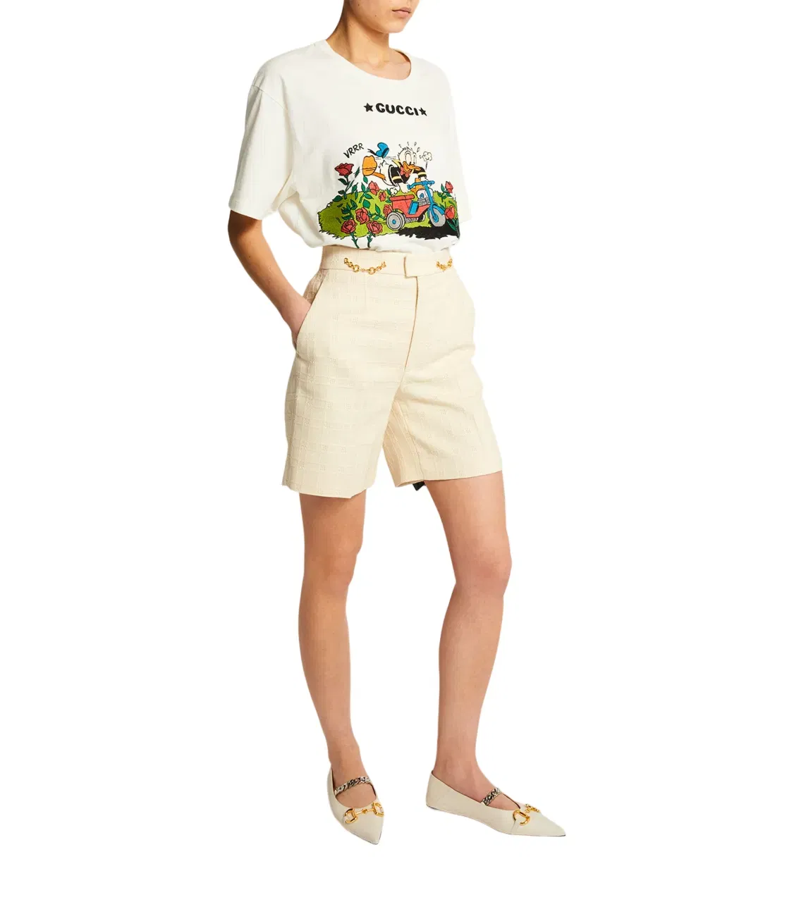 Gucci x Disney Garden Rose Donald Duck T-Shirt
