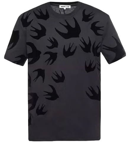McQ Alexander McQueen Swallow Degradé T-Shirt Darkest Black