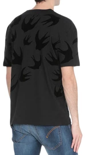 McQ Alexander McQueen Swallow Degradé T-Shirt Darkest Black
