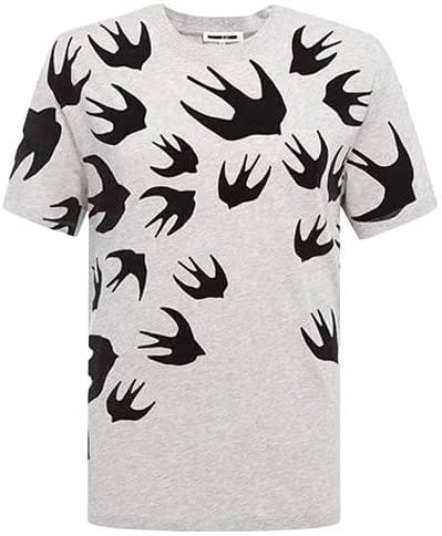 McQ Alexander McQueen Swallow Degradé T-Shirt Grey