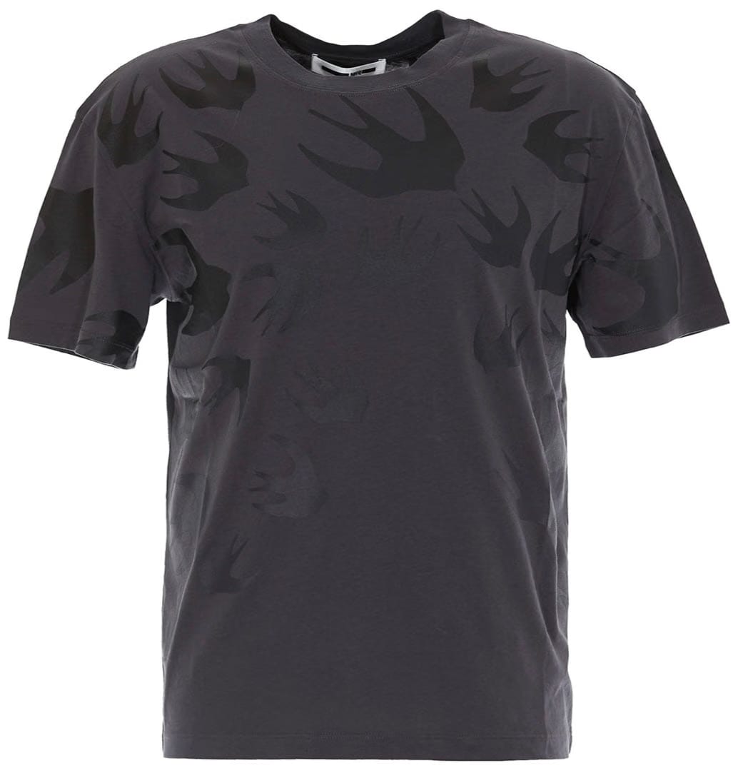McQ Alexander McQueen Swallow Degradé T-Shirt Darkest Grey