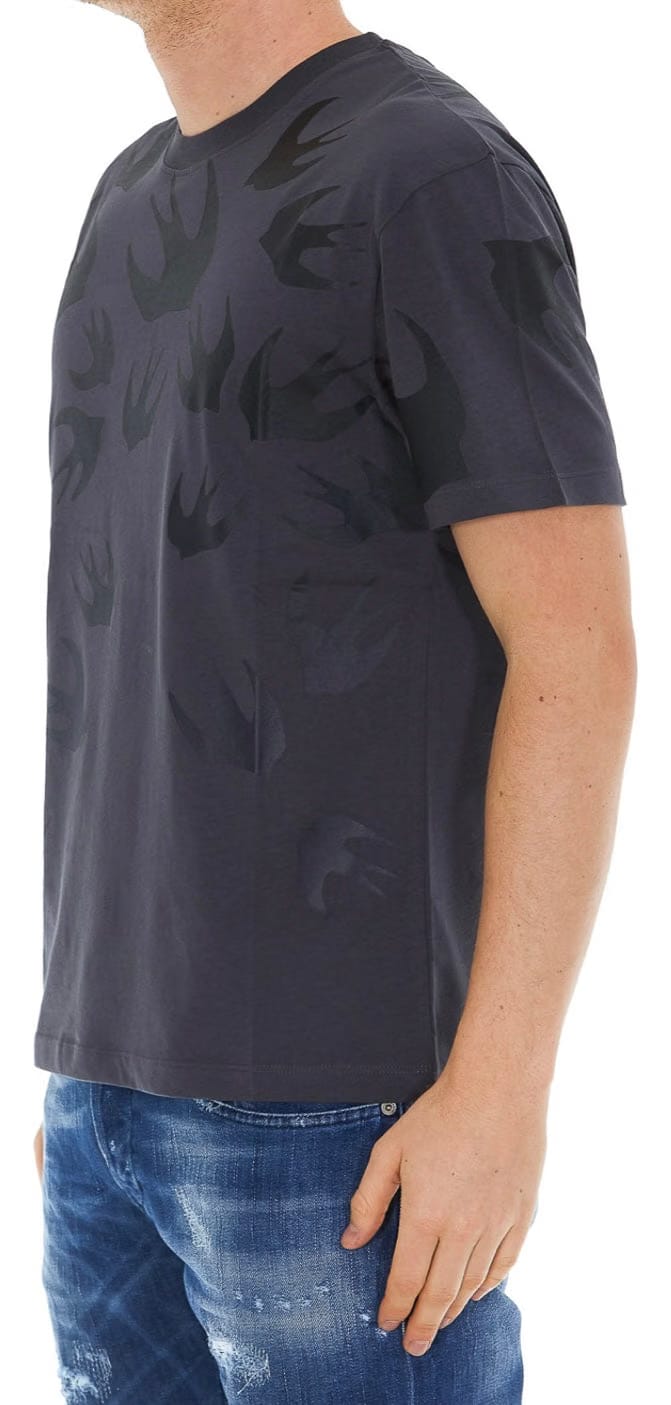 McQ Alexander McQueen Swallow Degradé T-Shirt Darkest Grey