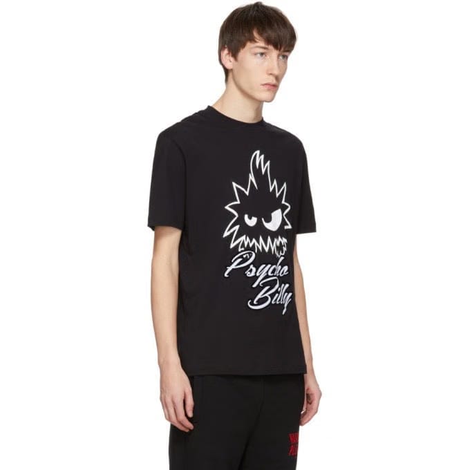 McQ Alexander McQueen Psycho Billy T-Shirt Black