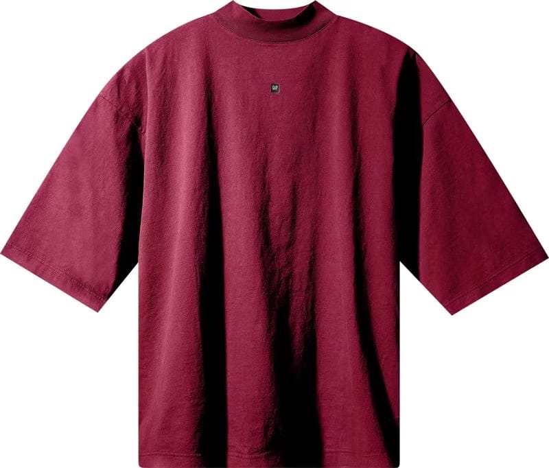 Yeezy Gap Engineered by Balenciaga Logo 3/4 Sleeve Tee Red