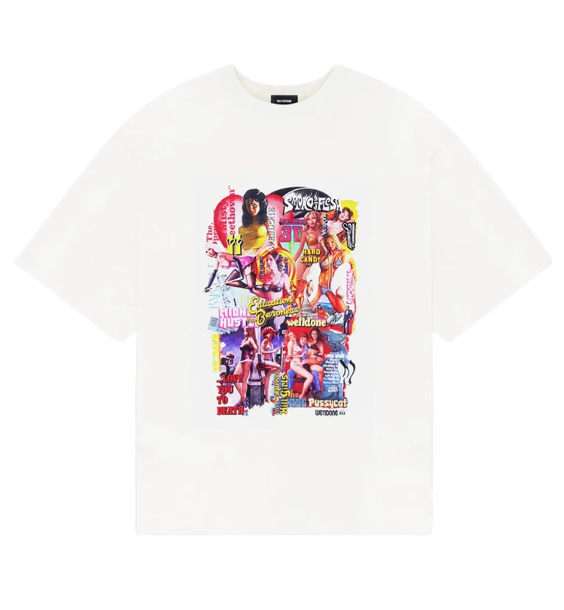 We11done New Movie Collage T-Shirt White