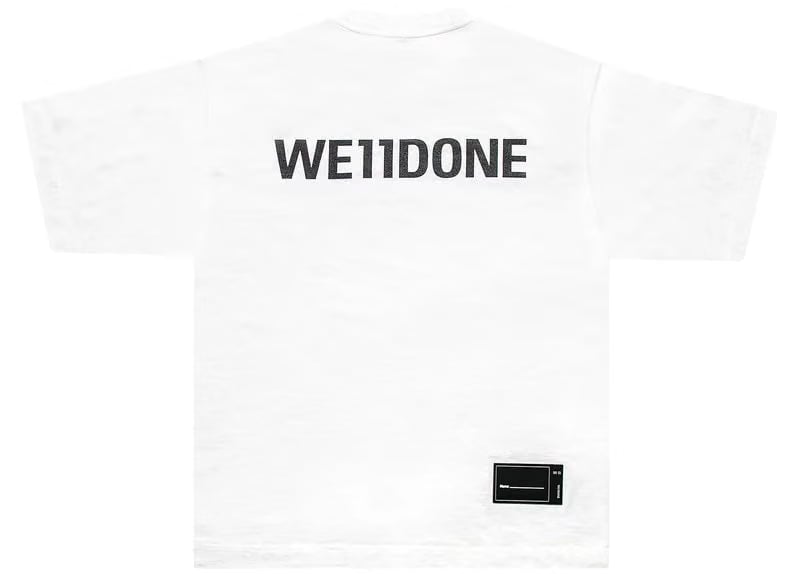 We11done New Movie Collage T-Shirt White