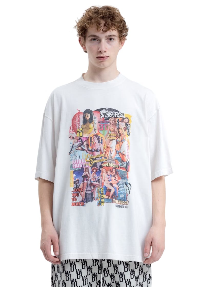 We11done New Movie Collage T-Shirt White