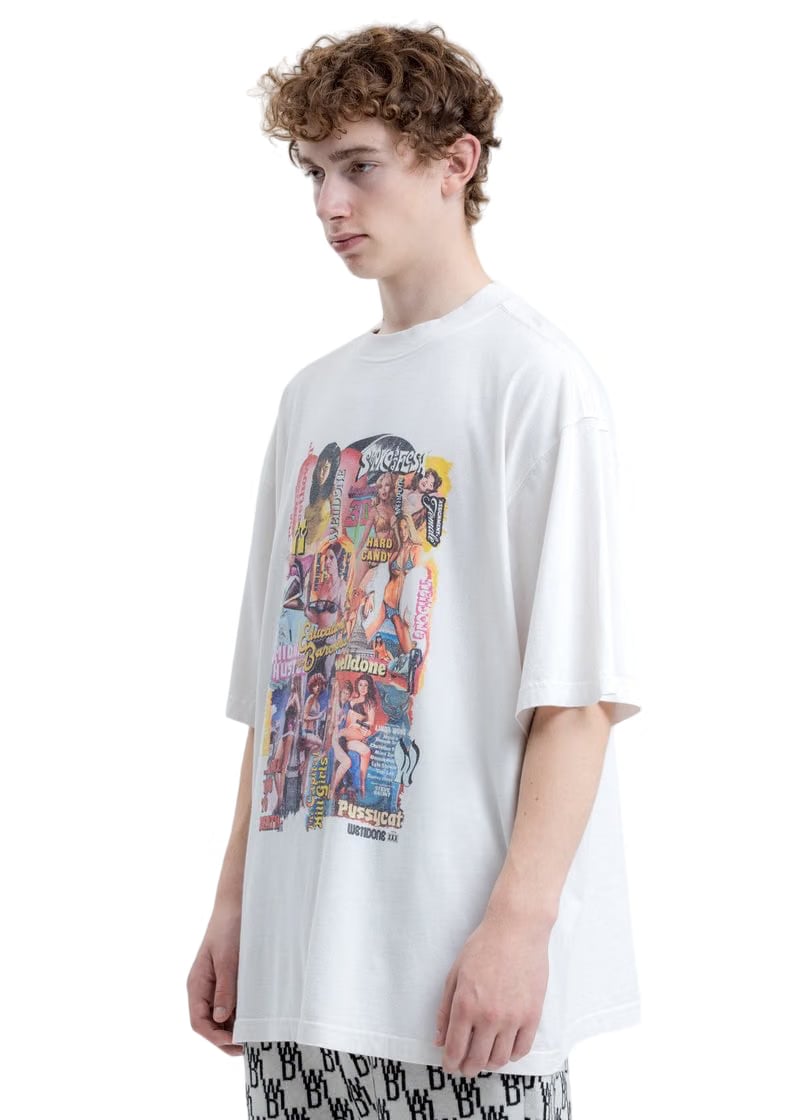 We11done New Movie Collage T-Shirt White