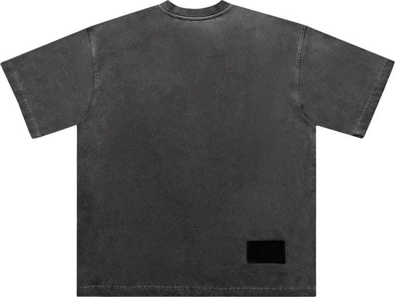We11done Washed Logo T-Shirt Charcoal