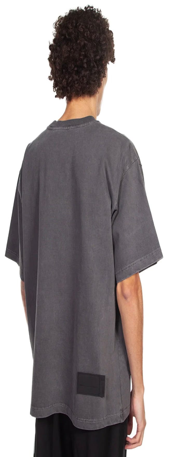 We11done Embroidered Teddy T-Shirt Charcoal