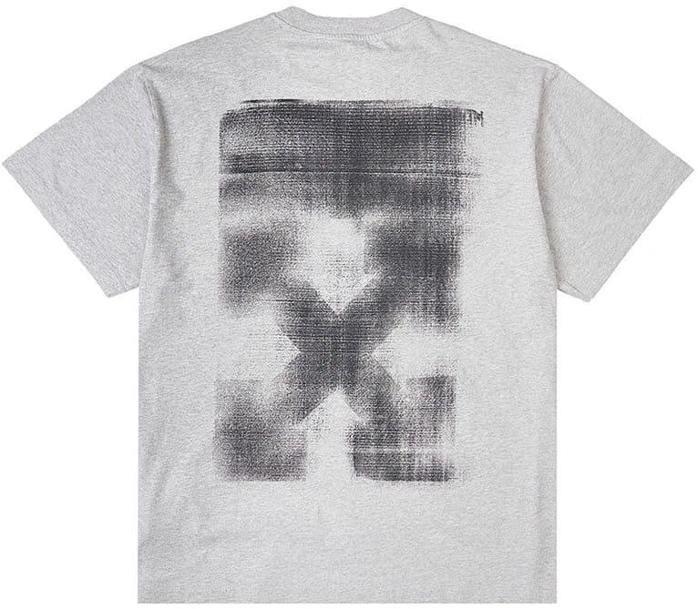 Off-White Jumbo Arrow Oversized S/S Melange Grey T-Shirt