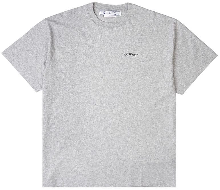 Off-White Jumbo Arrow Oversized S/S Melange Grey T-Shirt