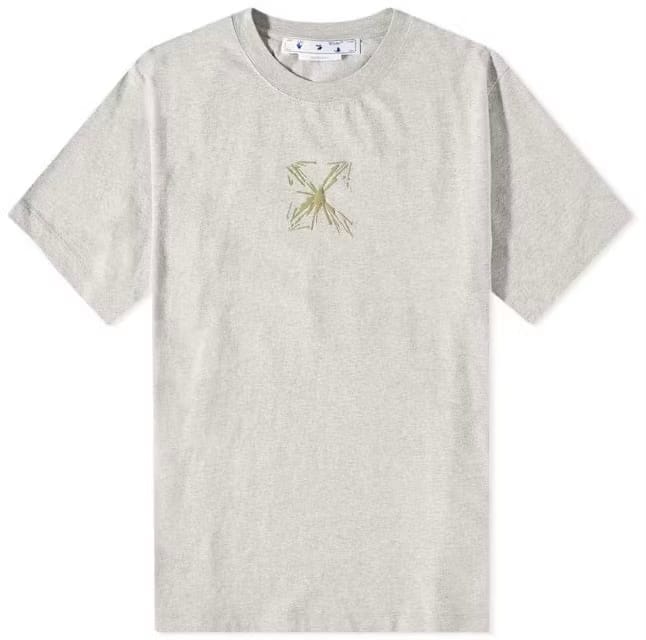 Off-White Splash Arr Oversized Skate S/S Melange Grey T-Shirt
