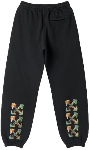 Off-White Brush Arr Slim Black Multicolour Sweatpants