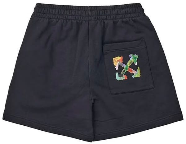 Off-White Brush Arrows-Print Track Shorts