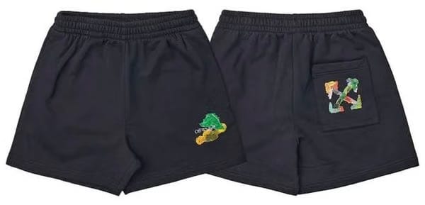 Off-White Brush Arrows-Print Track Shorts