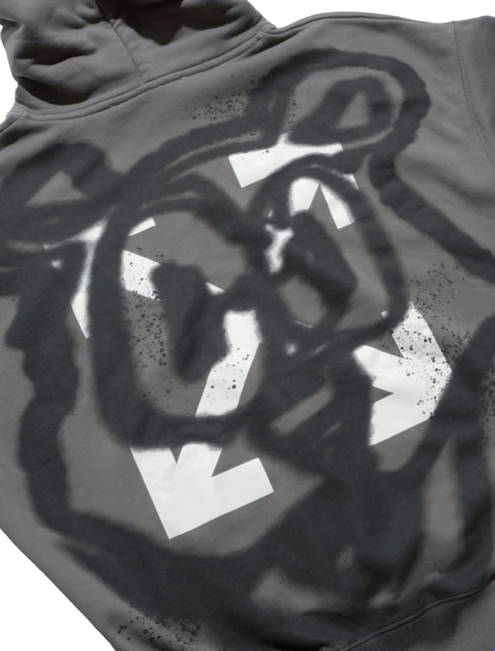 Off-White Teddy Arrow Skate Steel Iron White Hoodie