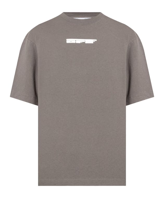 Off-White Teddy Arrow Oversized Skate S/S Steel Iron White T-Shirt