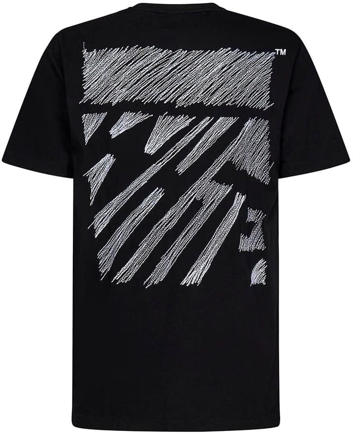 Off-White Scribble Diag Oversized S/S Black T-Shirt