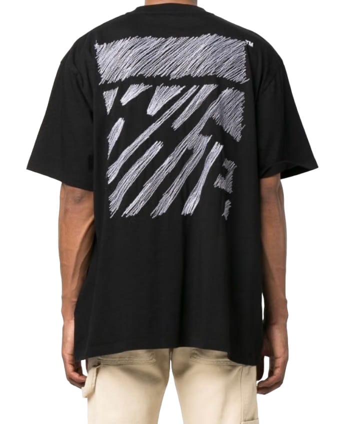 Off-White Scribble Diag Oversized S/S Black T-Shirt