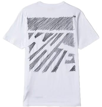 Off-White Scribble Diag Oversized S/S White T-Shirt