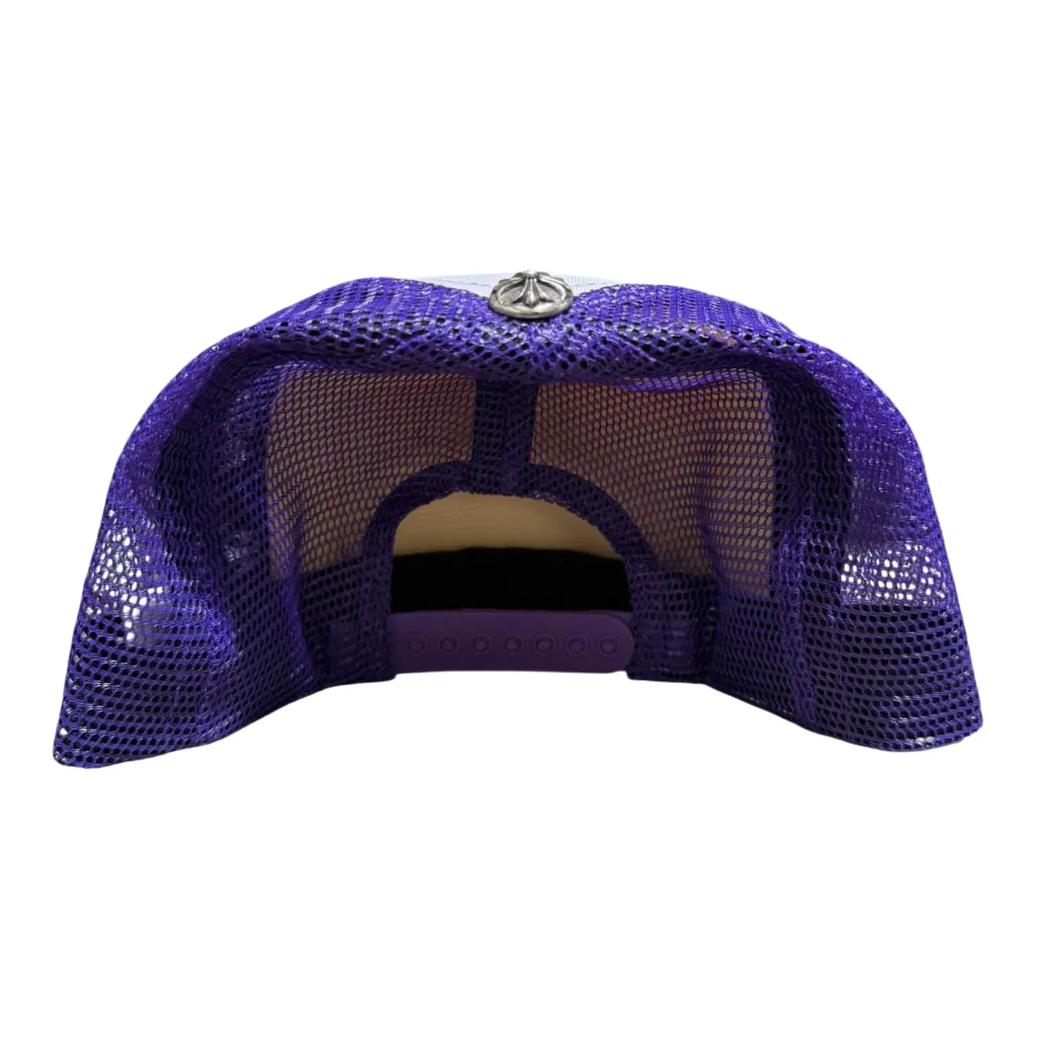 Chrome Hearts Fuck Hollywood Trucker Hat Purple Pink