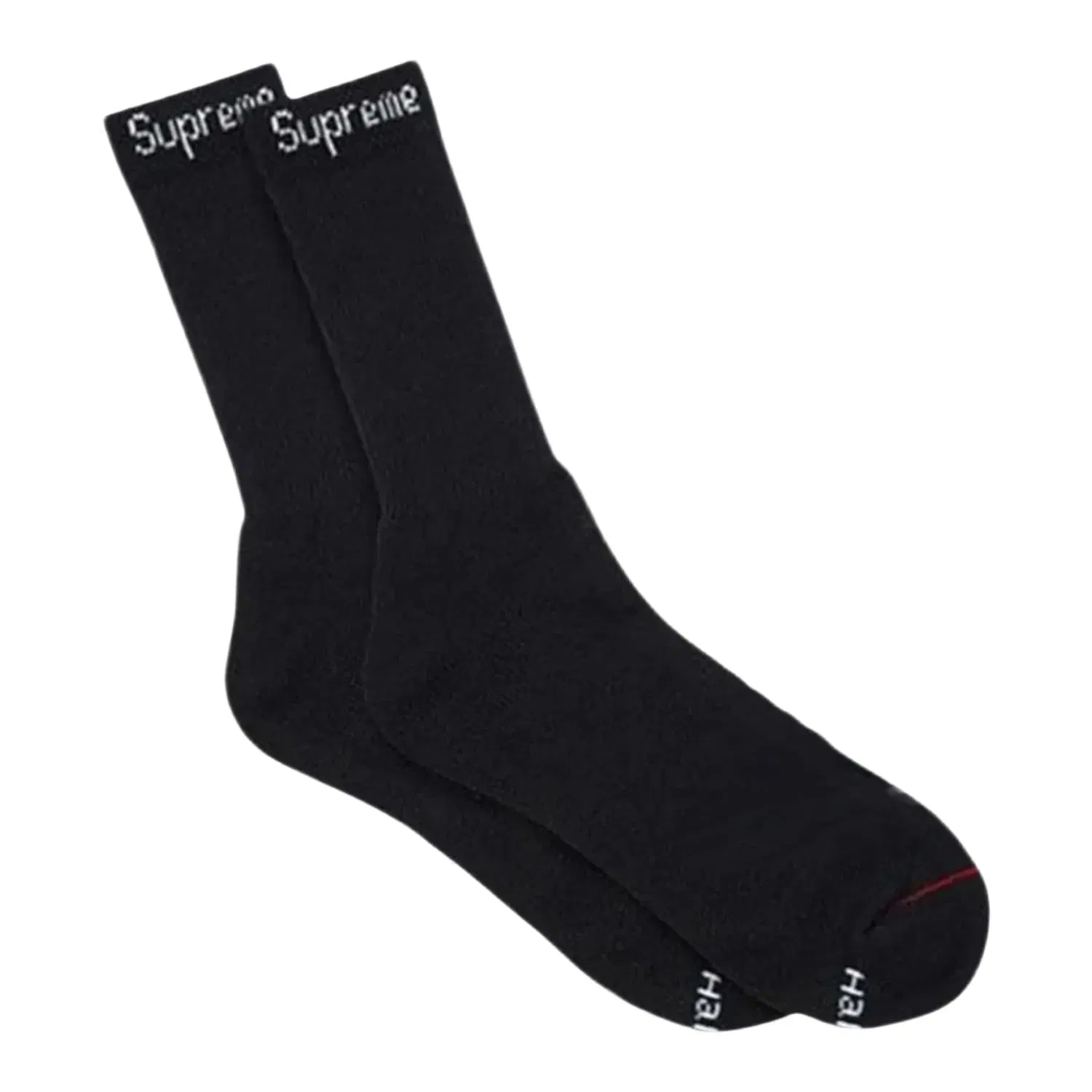 Supreme Hanes Crew Socks Black