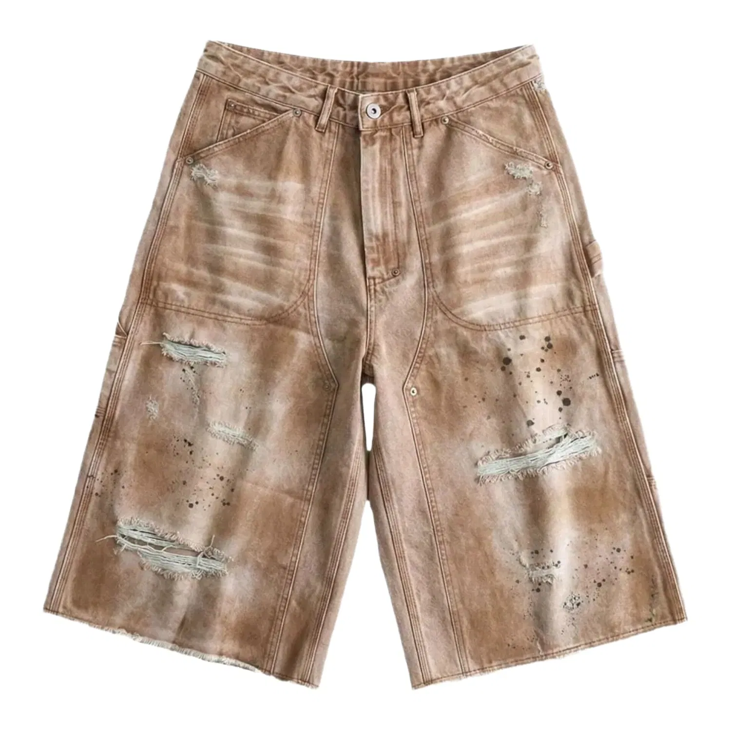 Bravest Studios Distressed Workwear Shorts