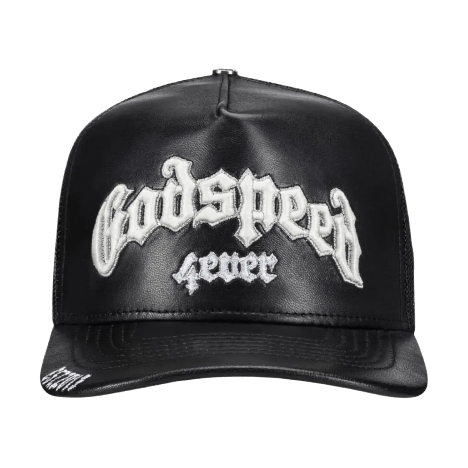 Godspeed GS Forever Premium Leather Trucker Hat Black