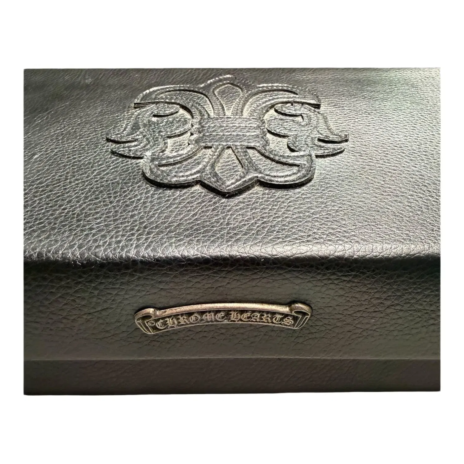 Chrome Hearts Leather Fleur Patch Sunglasses Case