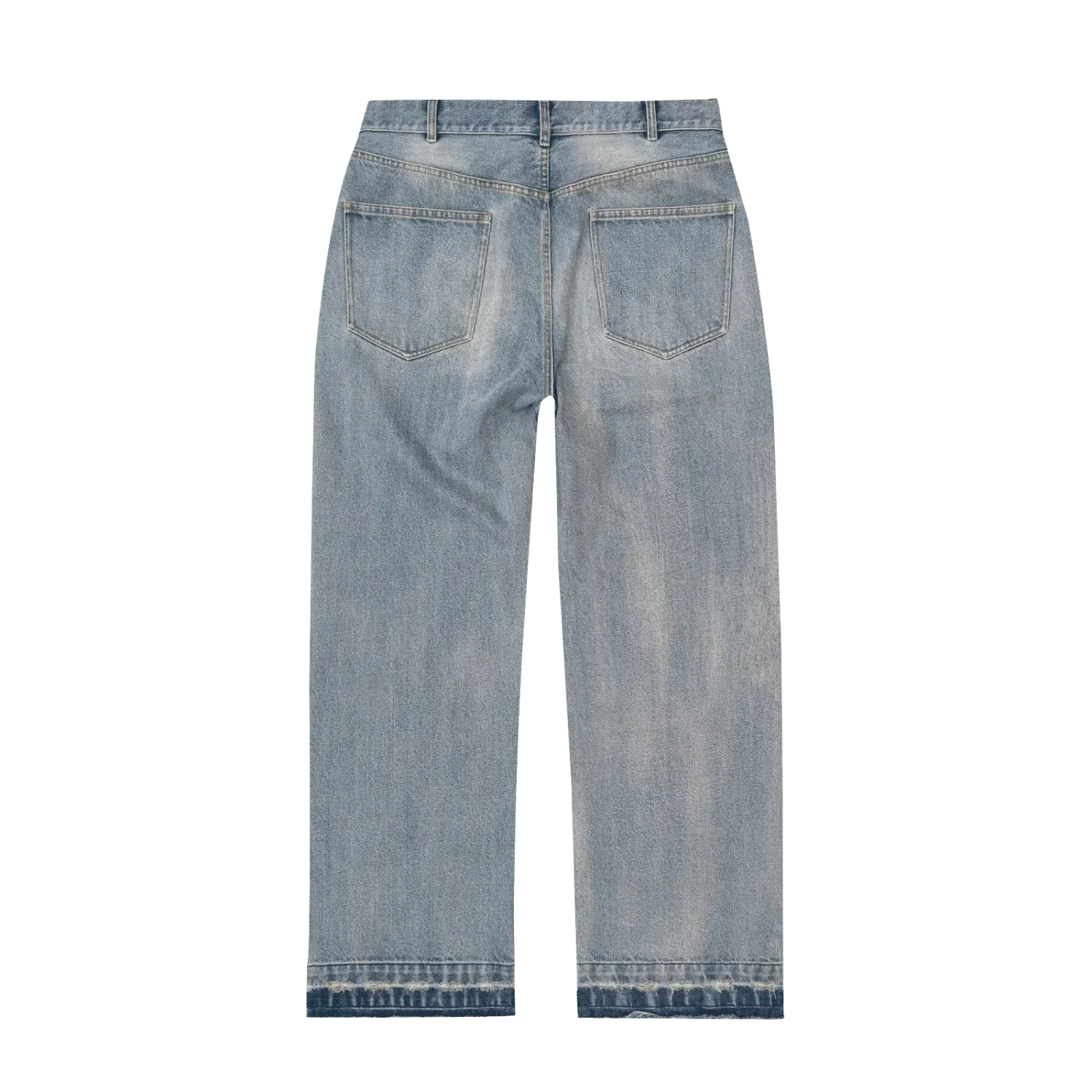 Bravest Studios Thrashed Baggy Denim Pants Blue