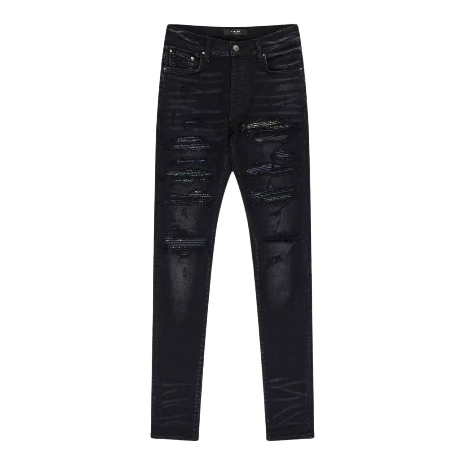 Amiri Thrasher Rainbow Paisley Jeans Black