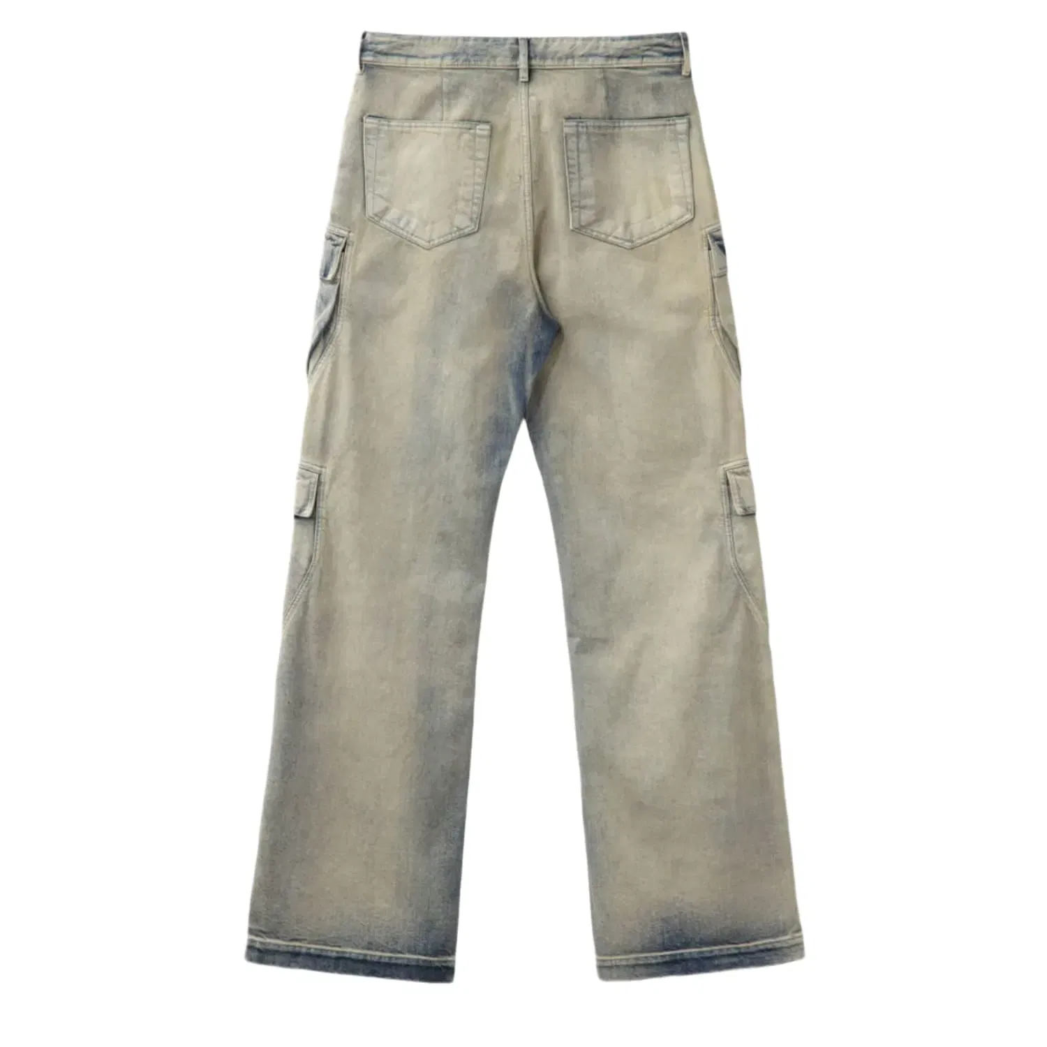 Rick Owens DRKSHDW Double Cargo Jeans Acid Wash