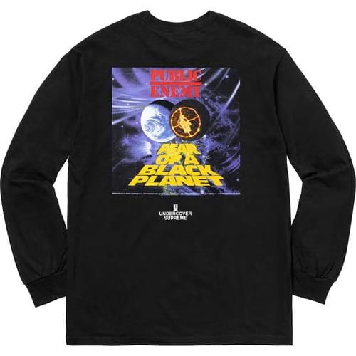 Supreme UNDERCOVER/Public Enemy Counterattack L/S Tee Black