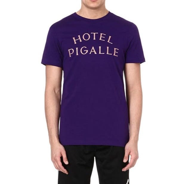 Pigalle Hotel Tee Purple (Size L)