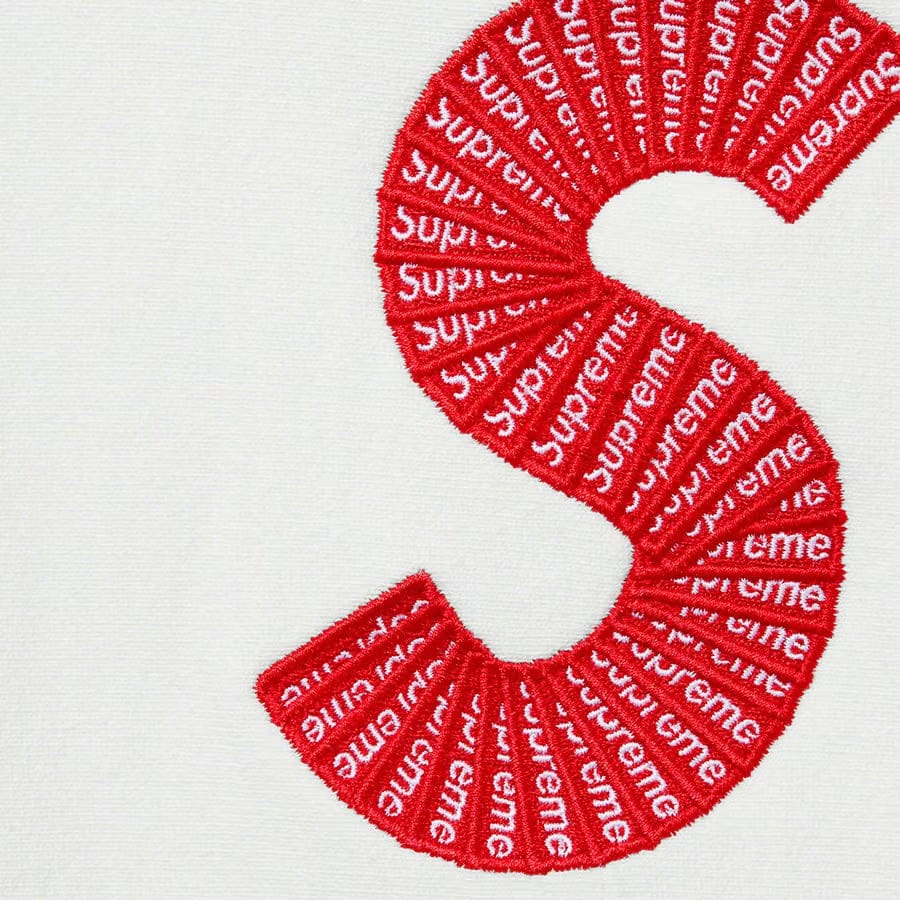 Supreme S Logo Hooded Sweatshirt Acid Green
