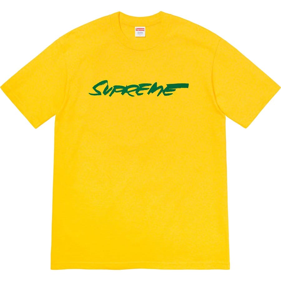 Supreme Futura Logo Tee Yellow