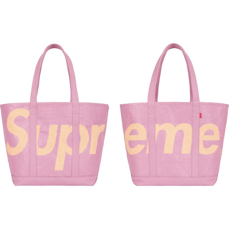 Supreme Raffia Tote Bag Purple